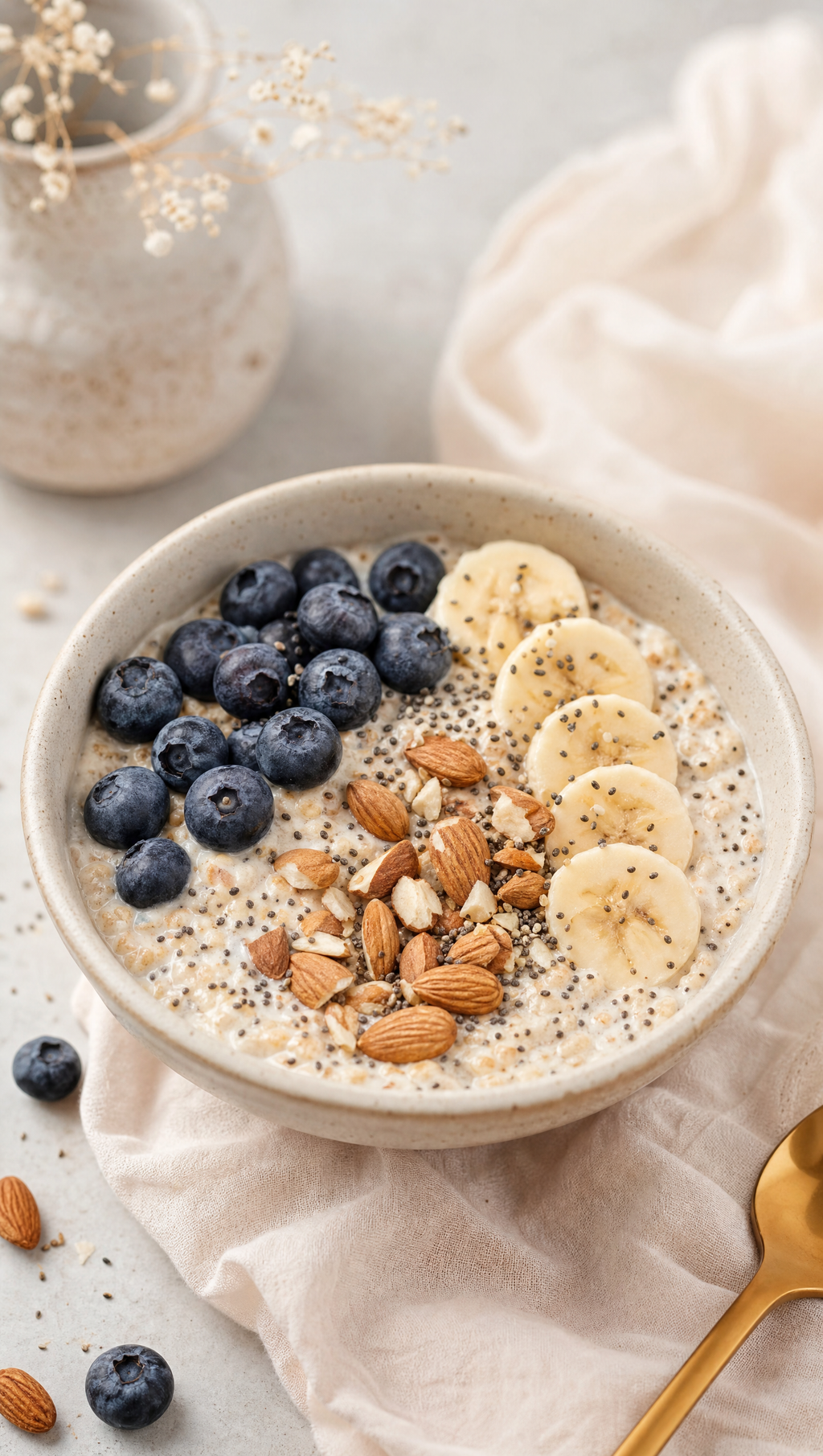 Overnight oats with berries