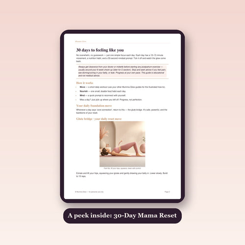 Peek inside the 30-Day Mama Reset